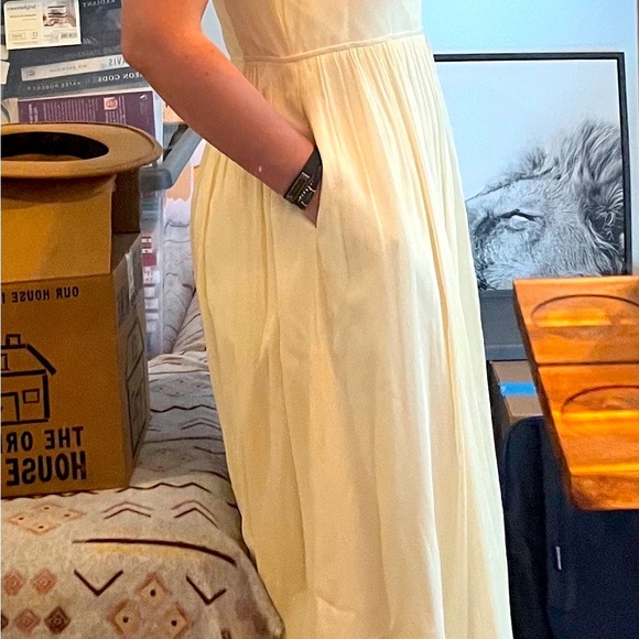 J. Crew Silk Formal Wedding Maxi Dress Sweatheart Cream - Picture 7 of 7